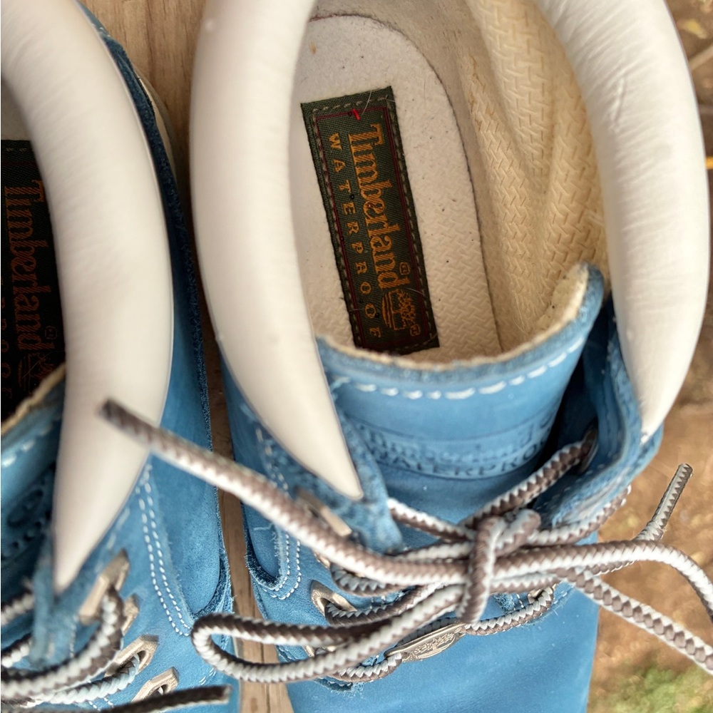 Timberland Sky Blue Waterproof Boots - Picture 5 of 6